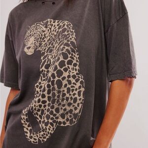 Free People Leopard Tee